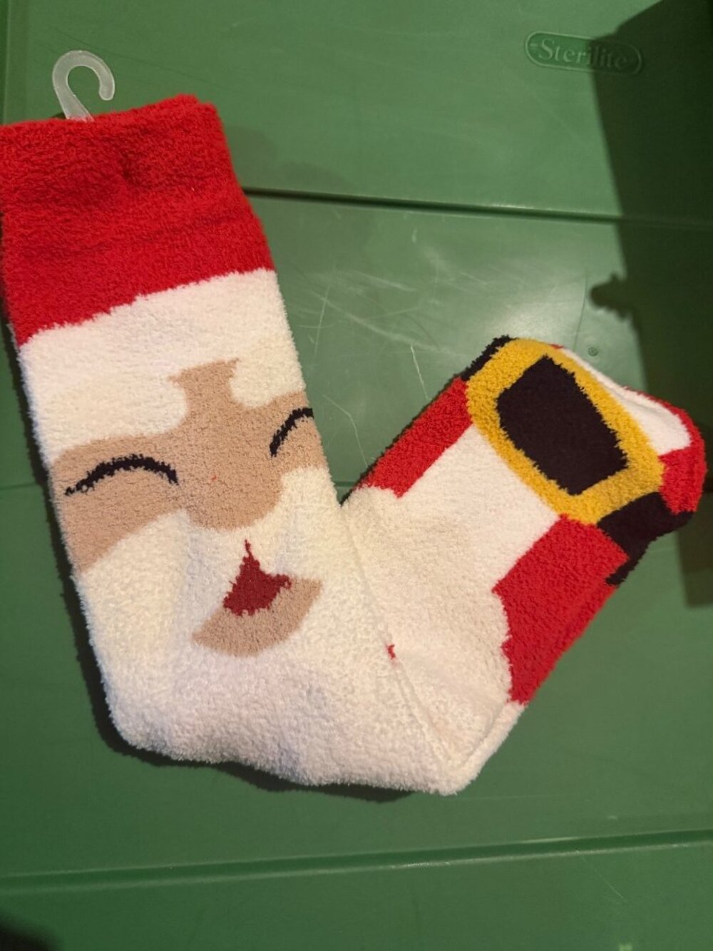 NEW plush Santa socks